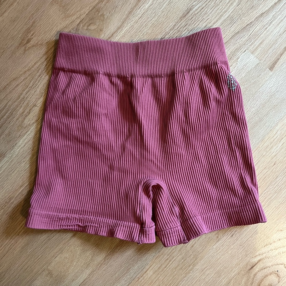 Free people Ribbed Pink Shorts